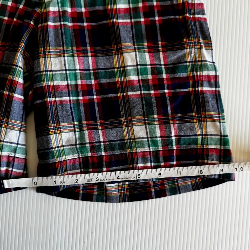 Polo Ralph Lauren Boys 8 Madras Plaid Cotton Shorts Navy Red Green Preppy Summer - Picture 6 of 12